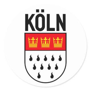 Cologne coat of arms (Germany) Classic Round Sticker