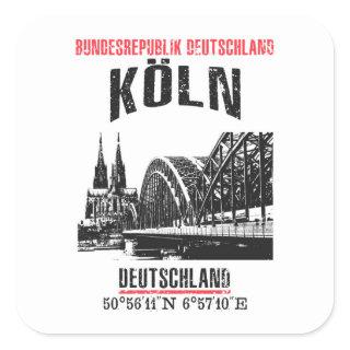 Cologne Square Sticker