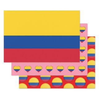 Colombia Flag, Heart & Colombian Fashion /Gift Set  Sheets