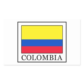 Colombia Rectangular Sticker