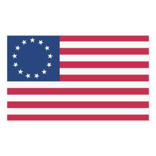 Colonial American Flag Stickers