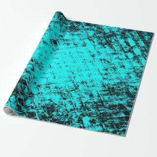 Color grunge turquoise background. Halftone elemen