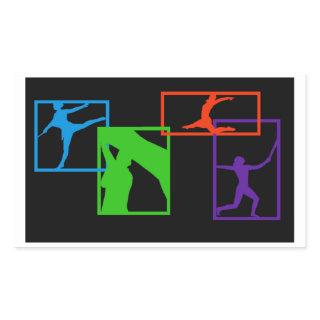 Color Guard collage Rectangular Sticker