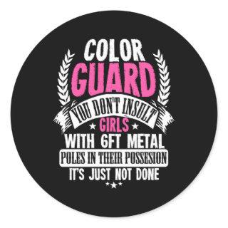 Color Guard For A Colorguard Classic Round Sticker