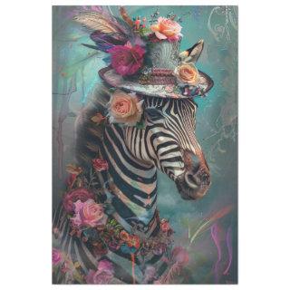 Color splash zebra tissue paper