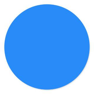 Color Visual Adaptive Living Tools Deep Sky Blue Classic Round Sticker