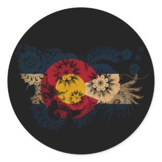 Colorado Flag Classic Round Sticker