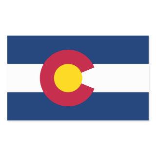 Colorado Flag Rectangular Sticker