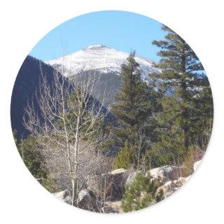 Colorado mountain classic round sticker