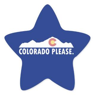 Colorado Please Star Sticker