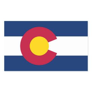 Colorado State flag Rectangular Sticker