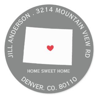 COLORADO State |  New Address Label Sticker