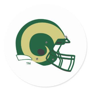 Colorado State University Helmet Mark Classic Round Sticker