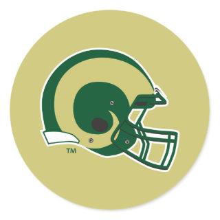 Colorado State University Helmet Mark Classic Round Sticker