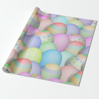 Colored Easter Eggs Background
