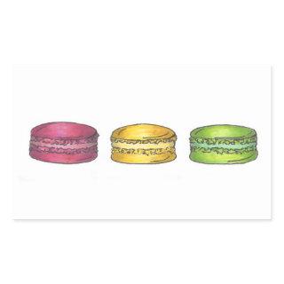 Colored Macarons French Macaron Cookie Stickers