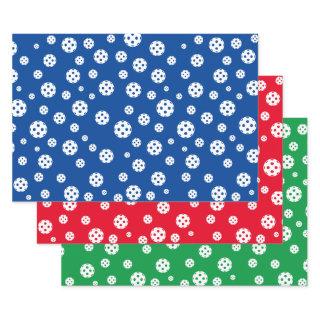 Colored pickleball Christmas  sheets