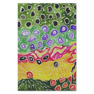 Colorful Abstract Fish Patterns Tissue Paper
