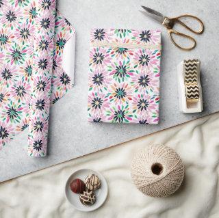 Colorful Abstract Modern Flower Pattern
