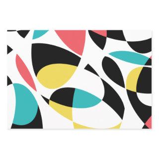 Colorful, abstract, modern, fun geometric pattern  sheets