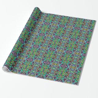 Colorful Abstract Psychedelic Kaleidoscope Pattern