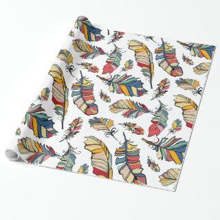 Colorful Abstract Tribal Feathers