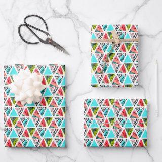 Colorful Abstract Tropical Pattern  Sheets
