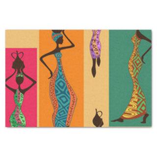 Colorful African Ladies Tissue Paper