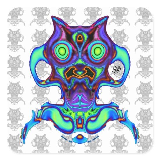 Colorful ancient space idol v1 sticker
