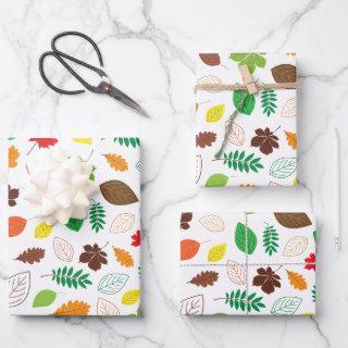 Colorful Autumn Leaves Pattern  Sheets