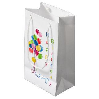 Colorful Balloons, Happy Birthday Gift Bag