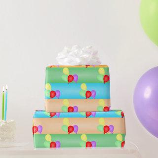 Colorful Birthday Balloons Pattern