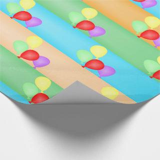 Colorful Birthday Balloons Pattern