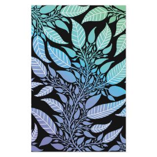 Colorful Blue Green Leafy Design Soap Wrap Paper