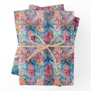 COLORFUL BOHO ECLECTIC GIFT   SHEETS