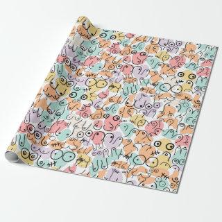 Colorful bright birthday pattern