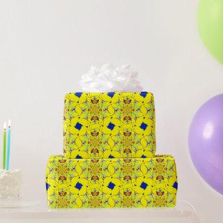 Colorful Bright Floral Damask Design Art Print