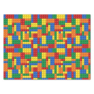 Colorful Building Bricks Blocks | Custom Tissue Paper