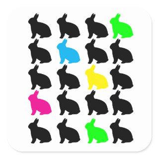 Colorful Bunnies Sticker