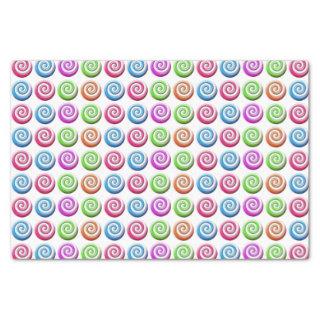 Colorful Candy Swirls Pattern Tissue Paper