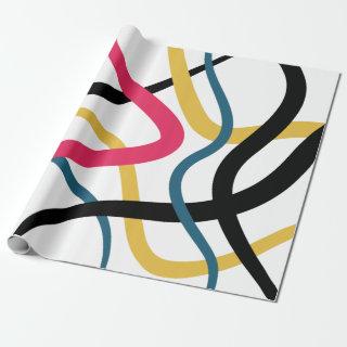 Colorful, chaotic, bold vibrant modern graphic art