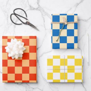 Colorful Check Checkered Checkerboard Pattern  Sheets