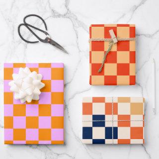 Colorful Check Checkered Checkerboard Pattern  Sheets