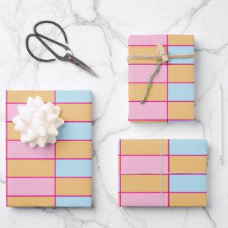 Colorful Checkered Pattern  Sheets