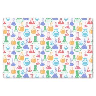 Colorful Chemistry Flasks Pattern Tissue Paper