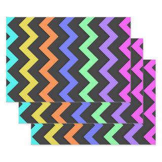 Colorful Chevron Vibrant Cool Summer Fun Pattern  Sheets