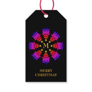 Colorful | CHRISTMAS TREE | Monogram Gift Tags