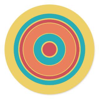 Colorful Circles 05 Classic Round Sticker