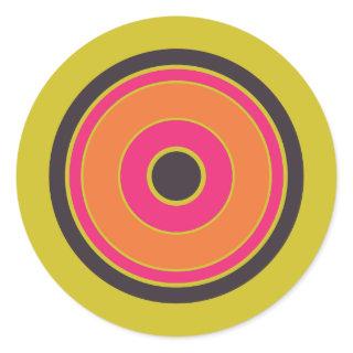 Colorful Circles 06 Classic Round Sticker