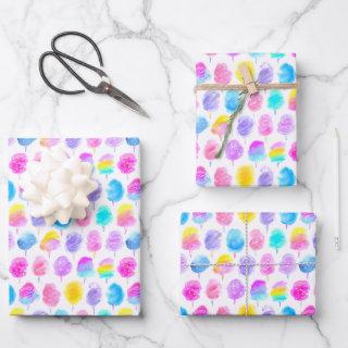Colorful Cotton Candy Watercolor Pattern  Sheets